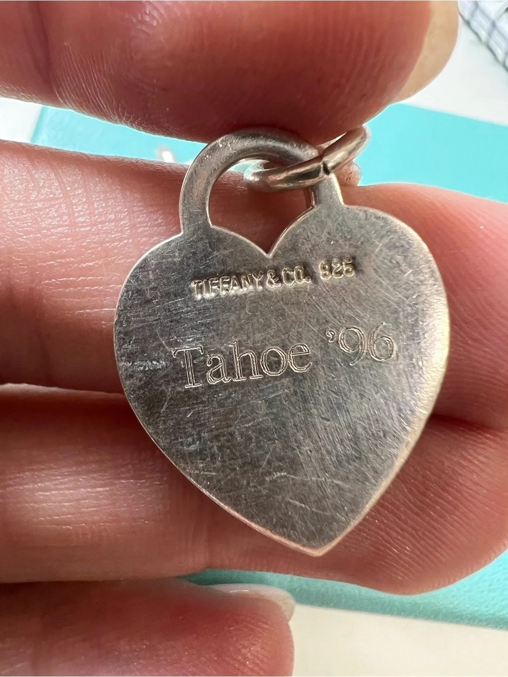 Tiffany & Co. Silver Heart Tag Charm Bracelet - Classic Sterling Link